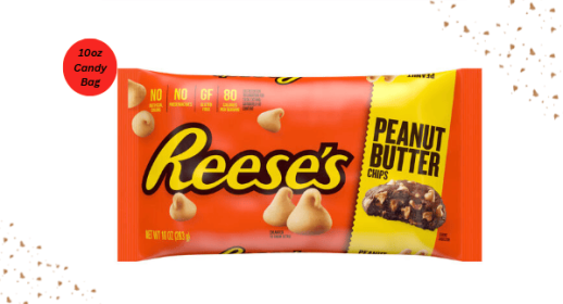 "REESE'S Peanut Butter Baking Chips 10oz Candy Bag  "
