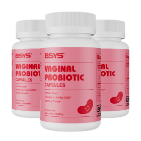 BSYS Vaginal Probiotic Capsules  Vaginal Health Support Formula Yeast Balance  UTI Prevention Aid  Menopausal Wellness Vaginal Dryness Relief Ant (Option: Three bottles)